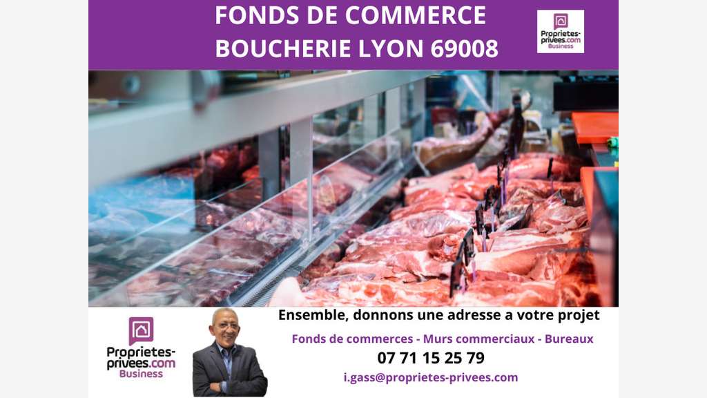 Vente FDC boucherie 70m² à Lyon 8 sur axe passant