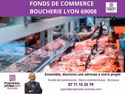 Vente FDC boucherie 70m² à Lyon 8 sur axe passant
