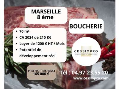 Vente Boucherie - Charcuterie à Marseille 8e