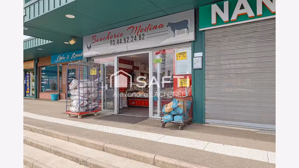 Vente FDC boucherie  au cœur de Méru, CA stable