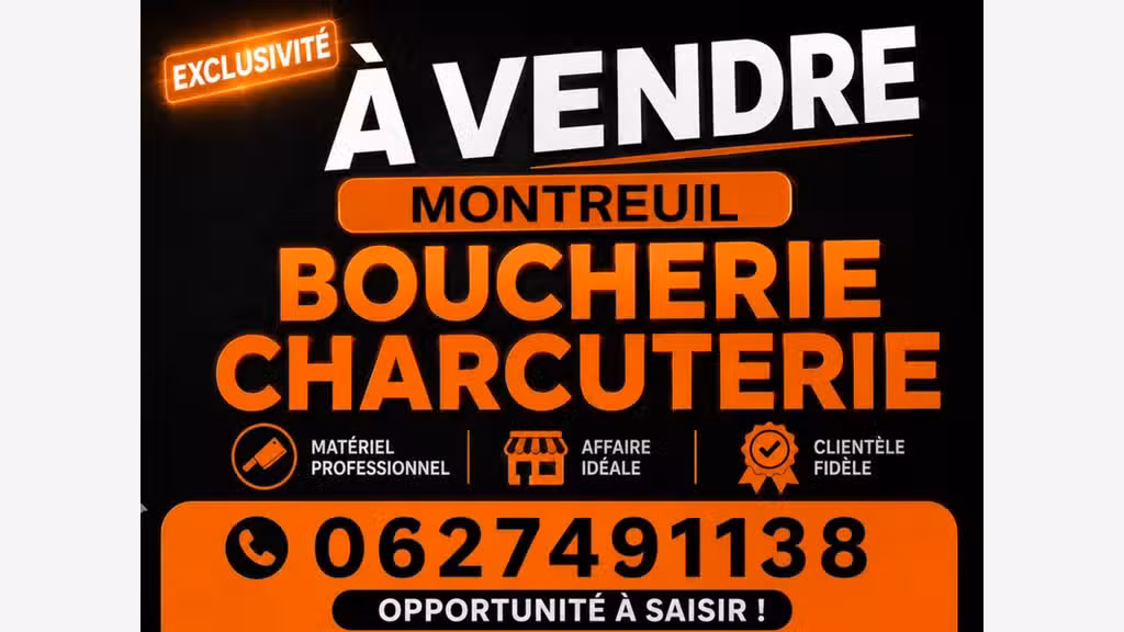 FDC immeuble entier boucherie sur Montreuil