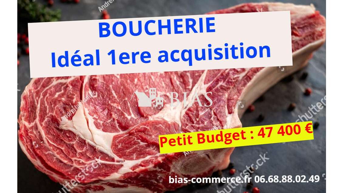Vente boucherie idéale couple en centre bourg 76