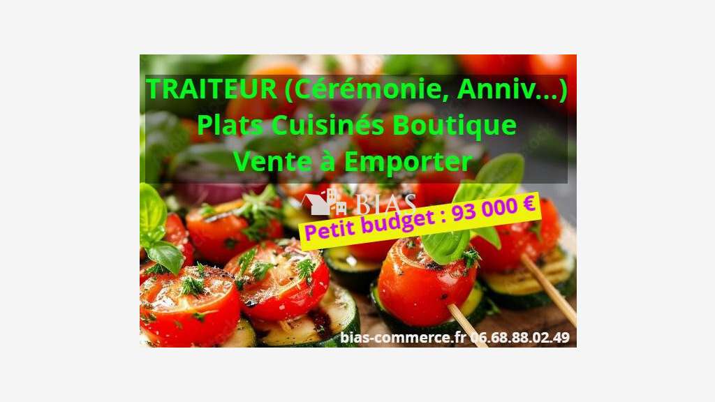 Vente FDC traiteur plats cuisinés charcuterie 76