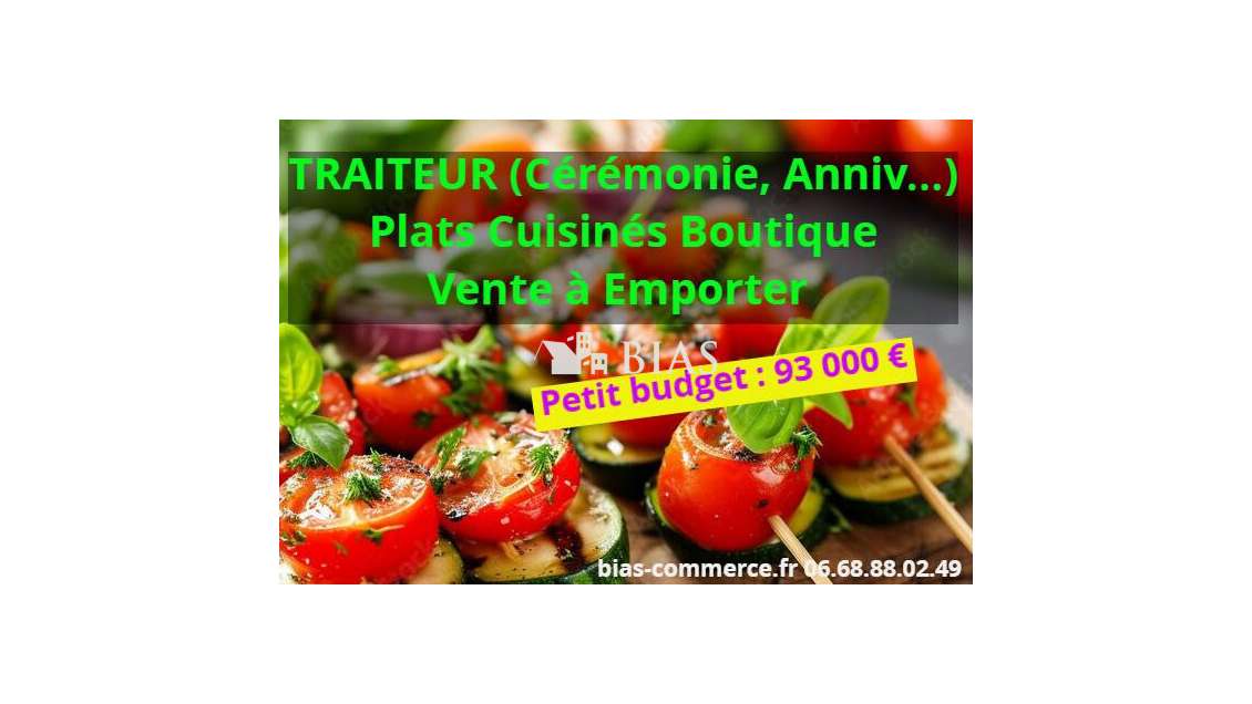 Vente FDC traiteur plats cuisinés charcuterie 76