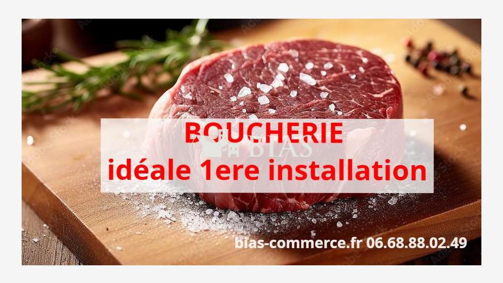 Vente FDC boucherie centre bourg dynamique 76 