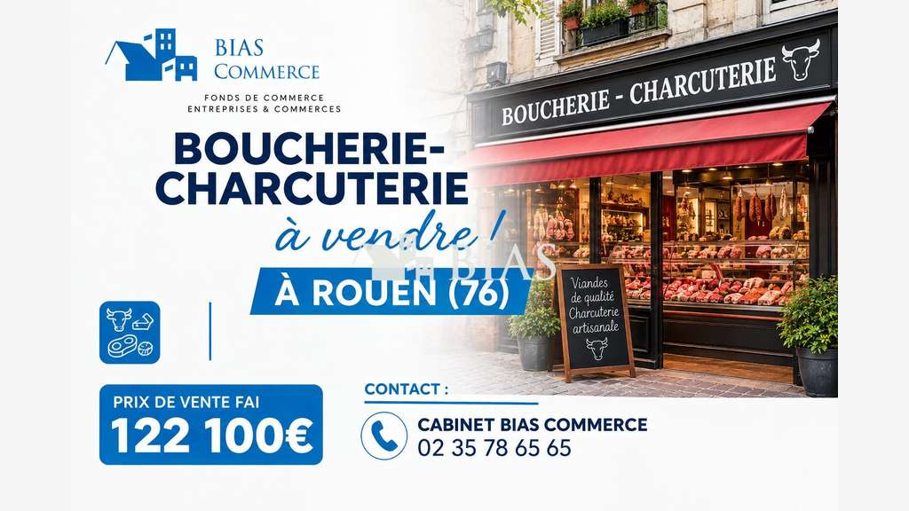 Vente boucherie charcuterie de quartier à Rouen