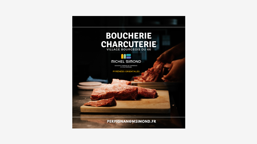 Vente boucherie charcuterie traiteur dept 66