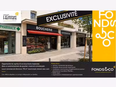 Vente boucherie centre-ville très passant Valence