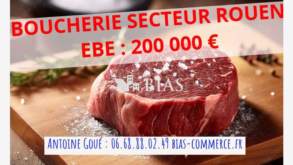 Boucherie charcuterie volailles à vendre dept 76