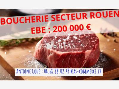 Boucherie charcuterie volailles à vendre dept 76