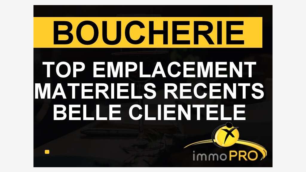 Cède boucherie tout équipée dans les Monts d'Or
