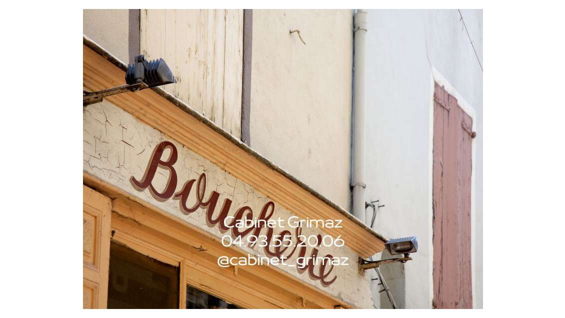 Vente boucherie renommée dans le vieux Nice