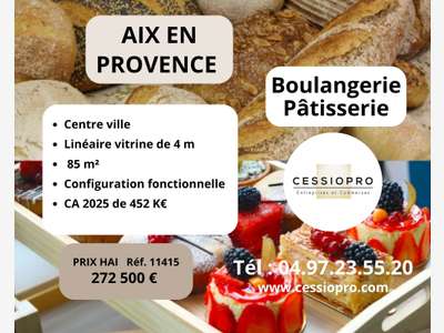 Vente boulangerie pâtisserie à Aix-en-Provence