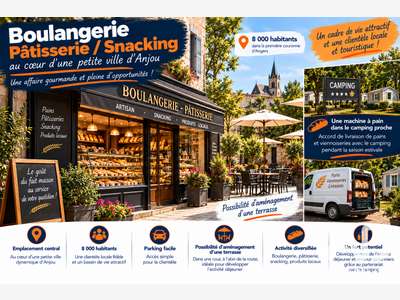 AV boulangerie patisserie en 1ère couronne Angers