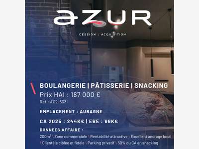 VENTE Boulangerie Snacking à Aubagne