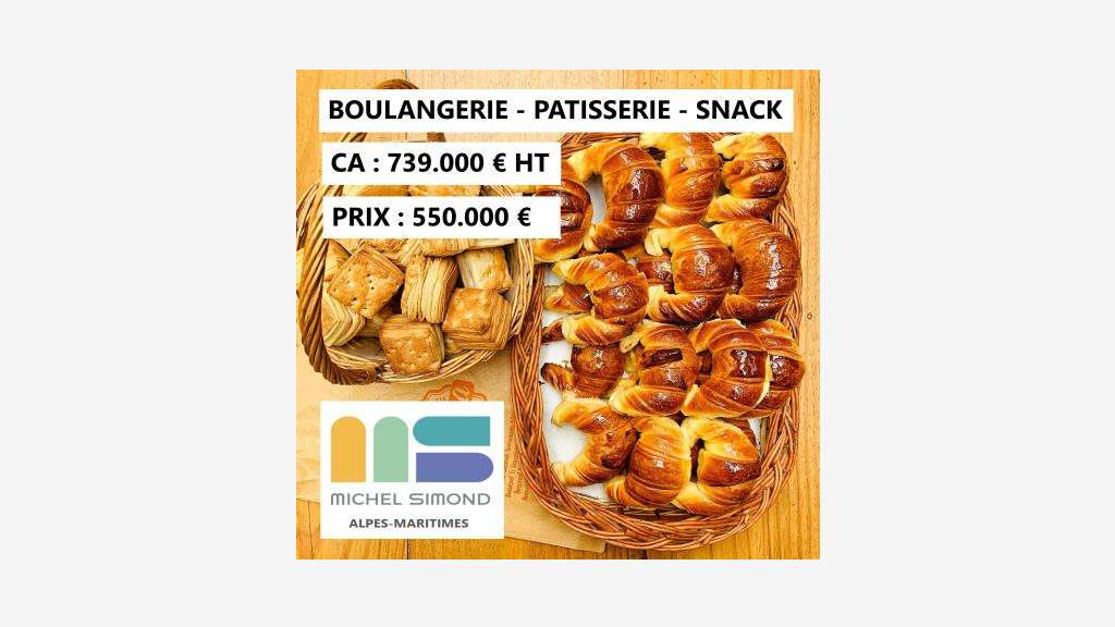 Vente boulangerie pâtisserie secteur Cannes