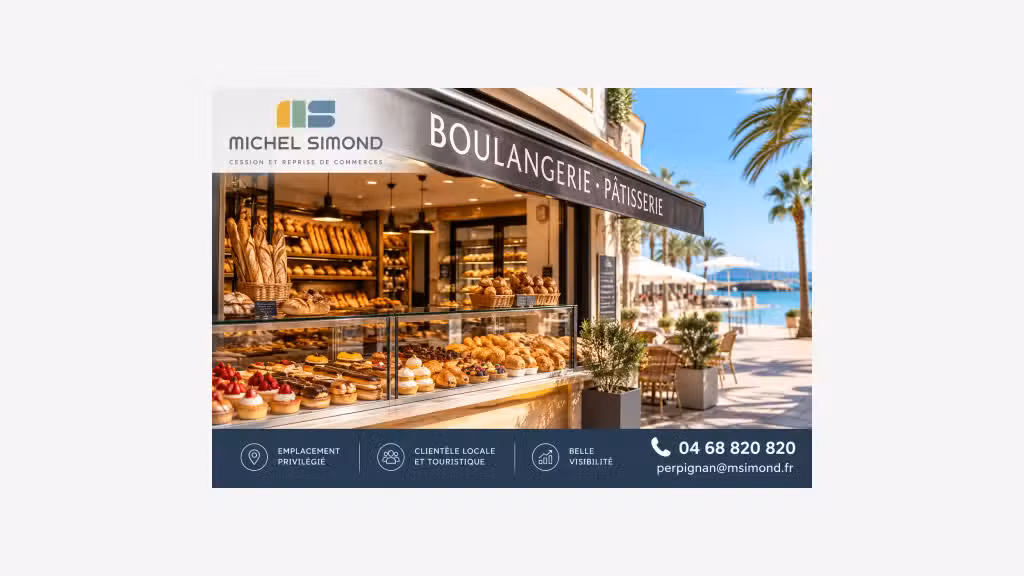 Vente boulangerie dans station balnéaire prisée 66