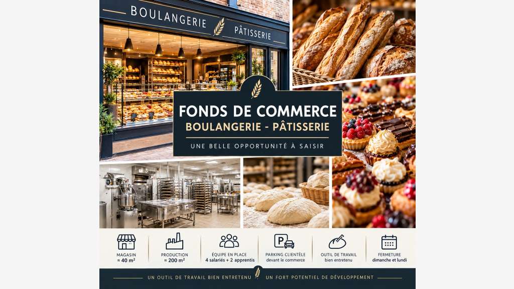 Vente FDC boulangerie-pâtisserie à Château-Gontier