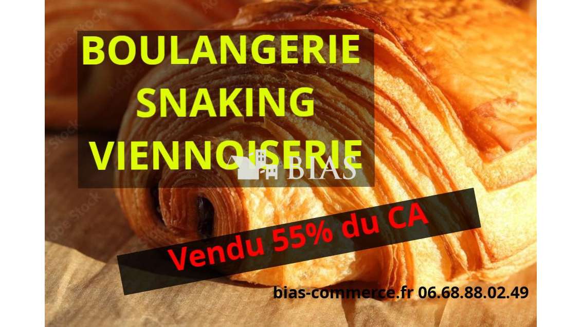 Boulangerie pâtisserie à vendre 55 % du ca Eure
