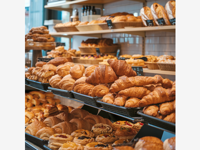 AV boulangerie-pâtisserie de village avec tournées
