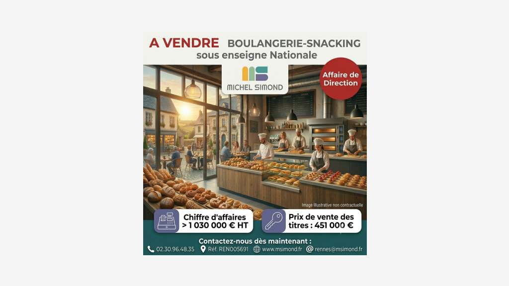Vente affaire de direction boulangerie à Rennes
