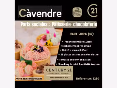 Cède 100 % parts sociales pâtisserie les Rousses