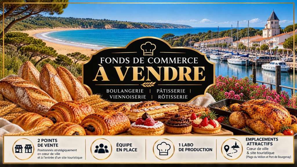 A vendre belle affaire boulangerie Côte Atlantique