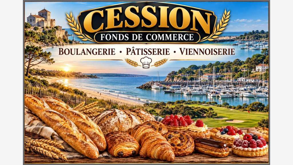 Vente boulangerie-pâtisserie sur littoral vendéen