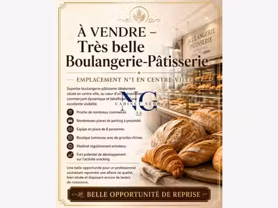 Vente boulangerie pâtisserie zone Lorient empl n°1