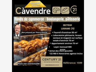 Vente FDC boulangerie pâtisserie secteur Louhans 