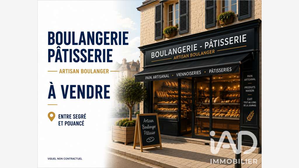 Vente boulangerie patisserie à Ombrée d'Anjou