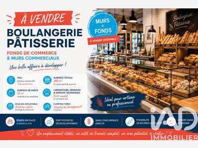Vente boulangerie pâtisserie de 282m² à Pau