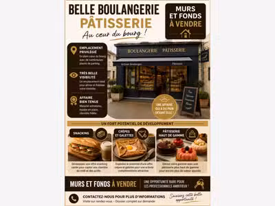Vente boulangerie pâtisserie centre bourg Vannes