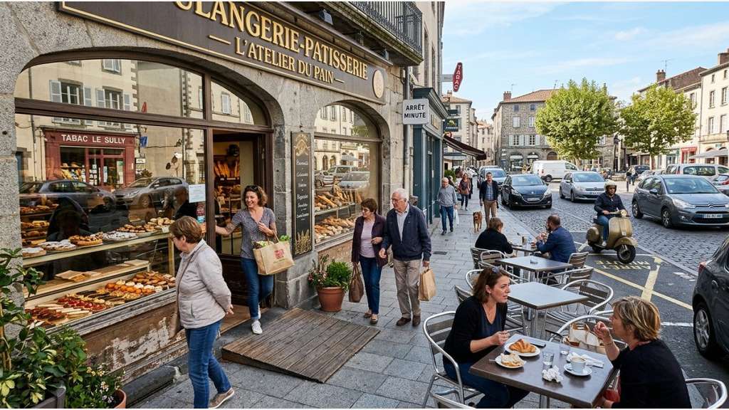 Vente boulangerie pâtisserie à Riom place centrale