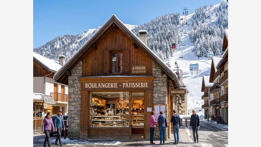 Vente boulangerie saisonnière en station ski 05