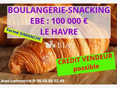 Vente boulangerie pâtisserie snack Seine Maritime