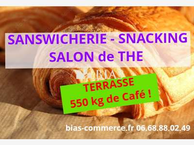 Vente sandwicherie viennoiserie salon de thé 76