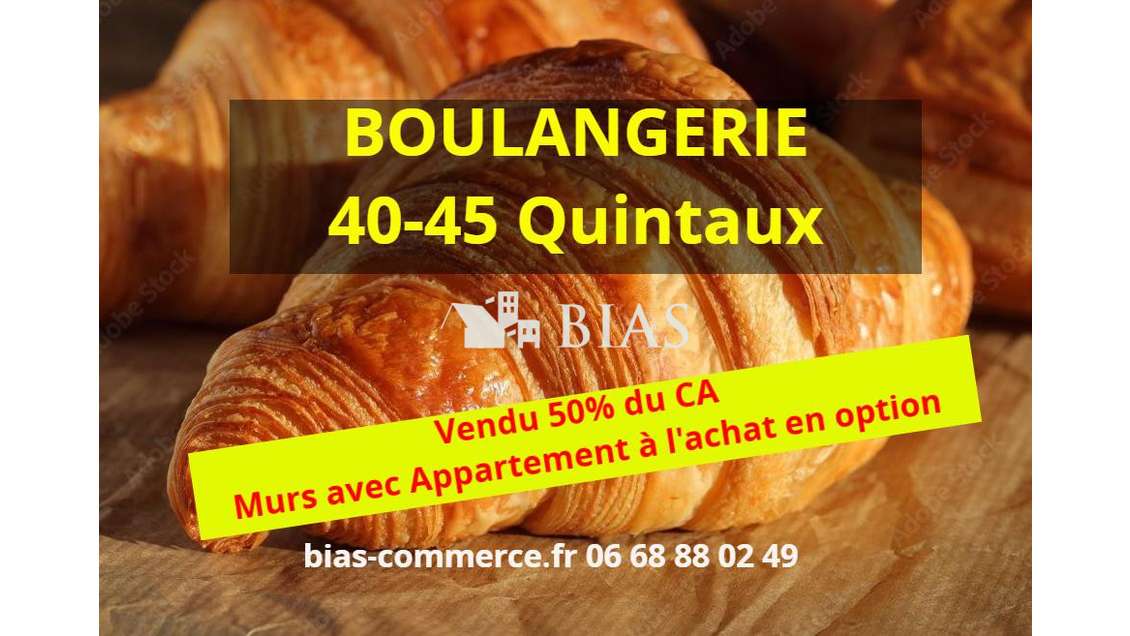 Vente boulangerie-pâtisserie en centre ville du 76