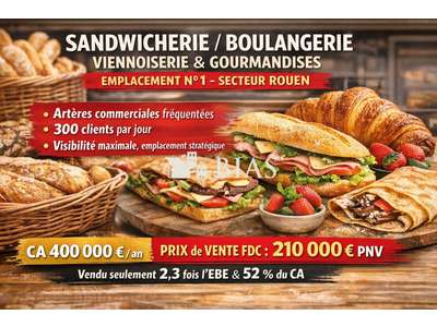 Vente Boulangerie - Pâtisserie à Rouen