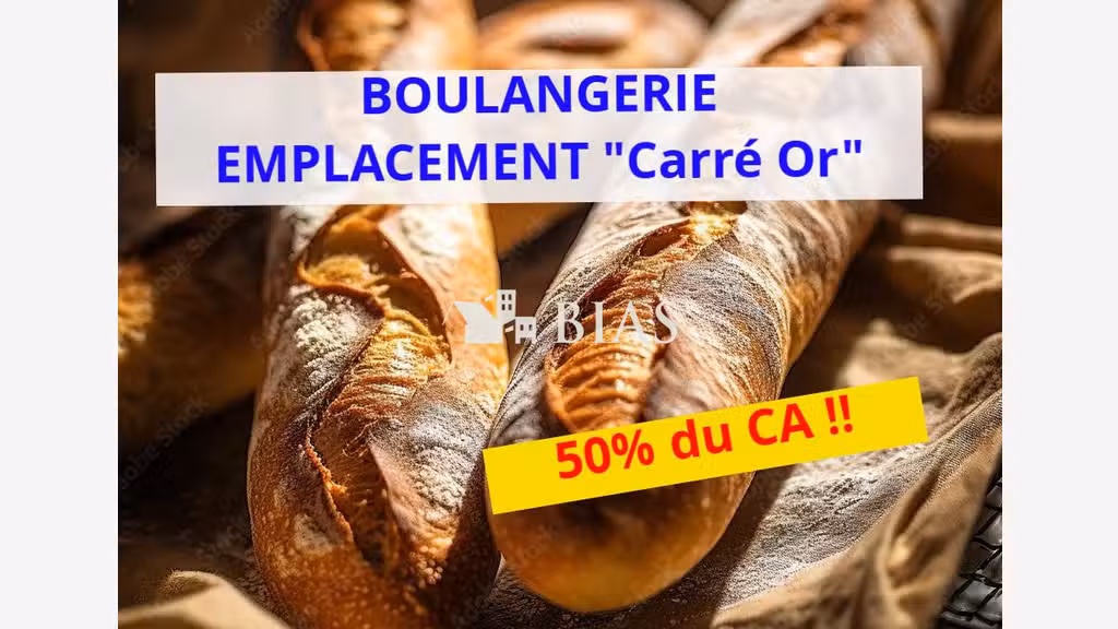Vente boulangerie viennoiserie en centre ville 76