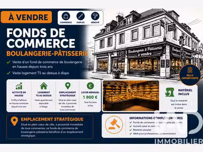 Vente boulangerie pâtisserie à Yerville centre
