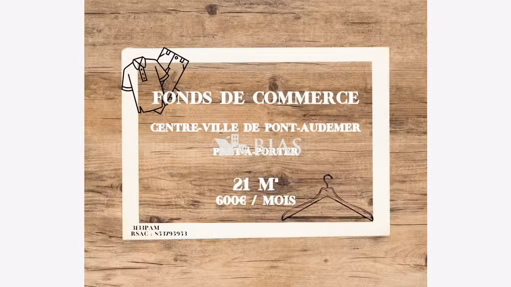 Vente boutique de prêt-à-porter à Pont-Audemer