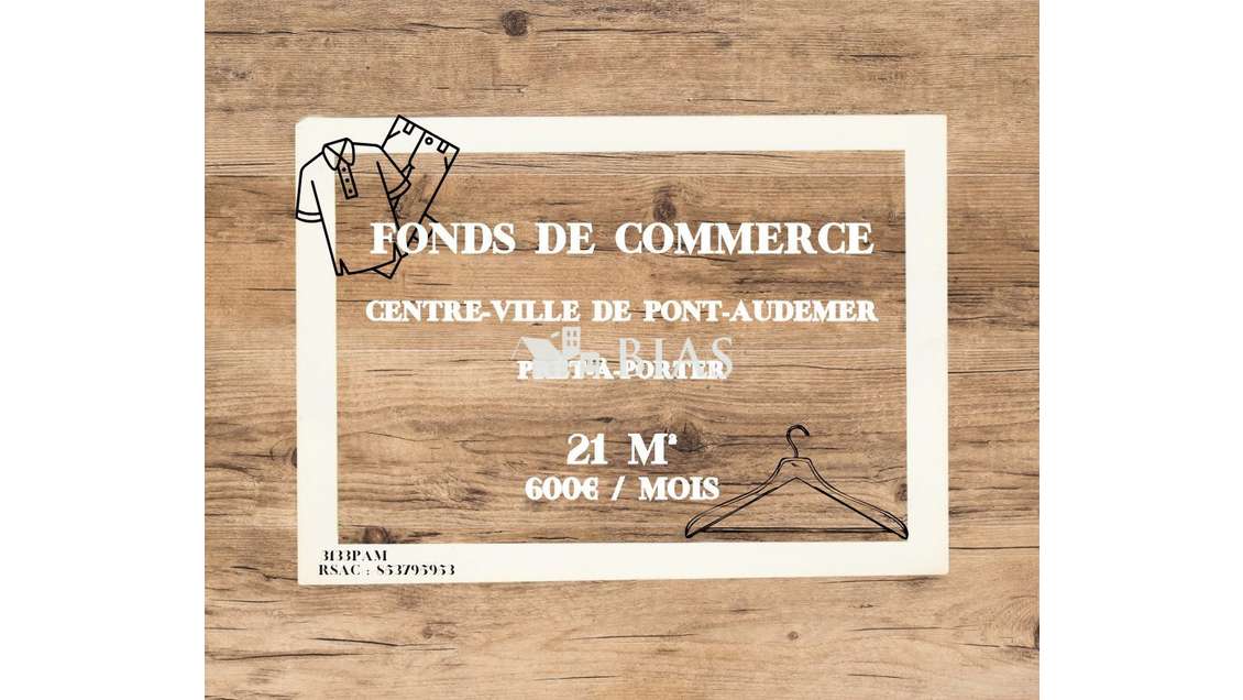 Vente boutique de prêt-à-porter à Pont-Audemer