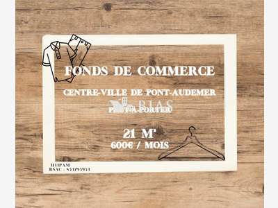 Vente boutique de prêt-à-porter à Pont-Audemer