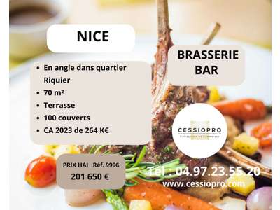 Vente Bar - Brasserie - Tabac à Nice