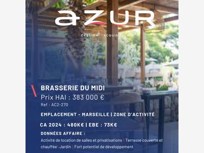 VENTE Brasserie du midi zone d'activité Marseille
