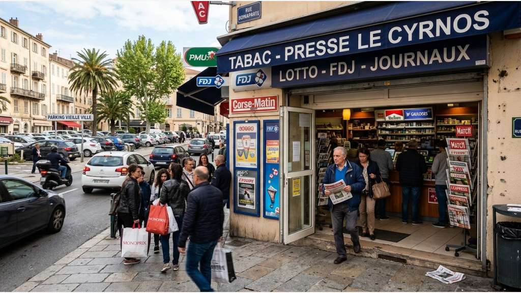 A vendre bureau de tabac presse à Ajaccio centre