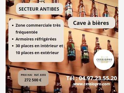 Vend cave à bière à emporter et sur place Antibes