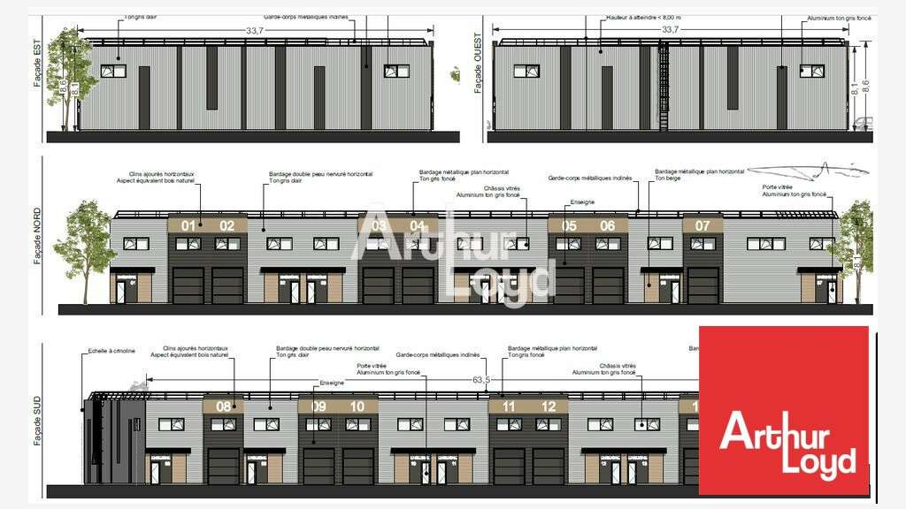Vente local d'activité 200m² Châtellerault ZI Nord
