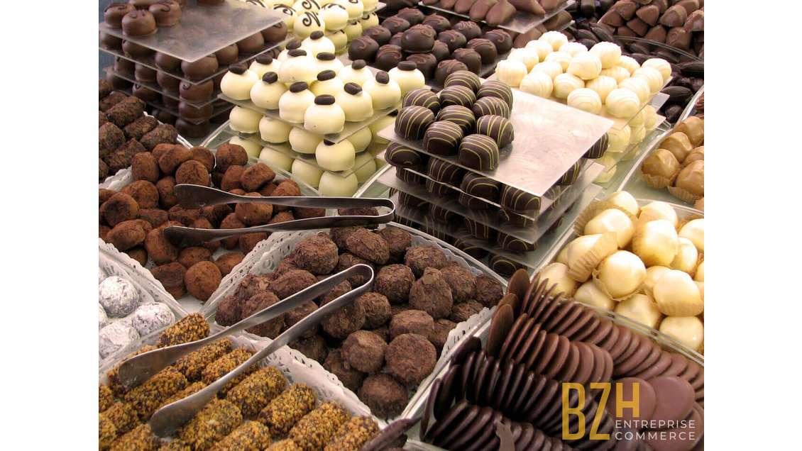 Vente chocolaterie en zone commerciale à Vannes